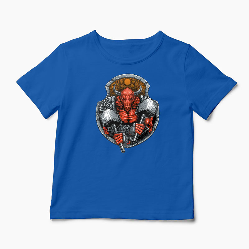 Tricou Minotaur - Copii-Albastru Regal